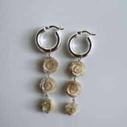 Flower Drop Earrings - long