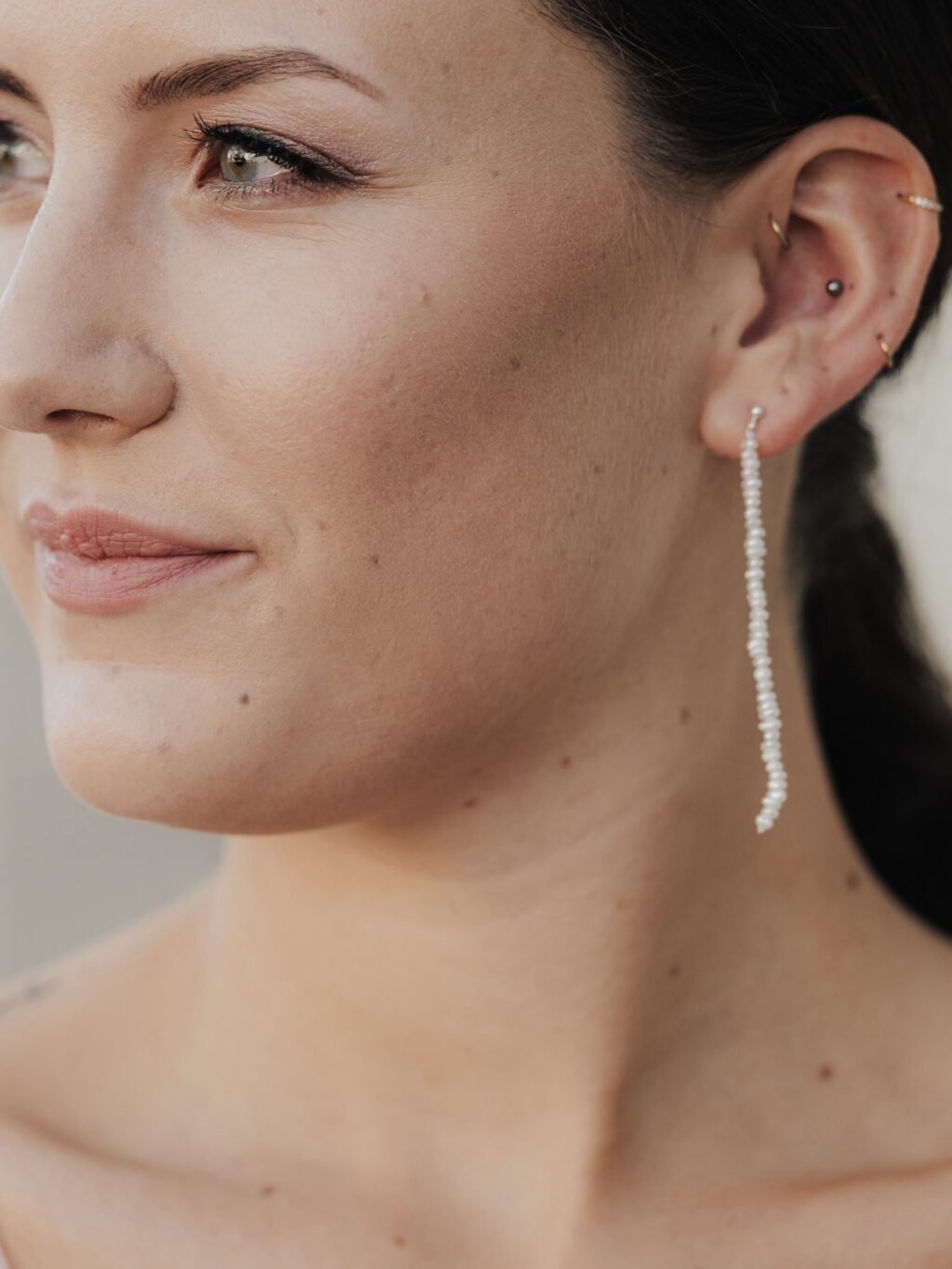 Tiny Pearl Drop Earrings